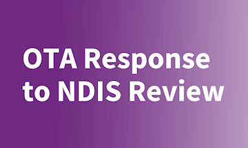 Response from OTA CEO on the NDIS Review